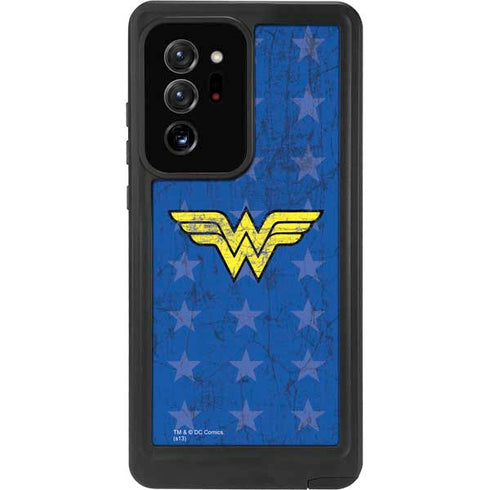 DC Comics Wonder Woman Emblem on Flag Galaxy Note20 Ultra 5G Waterproof Case